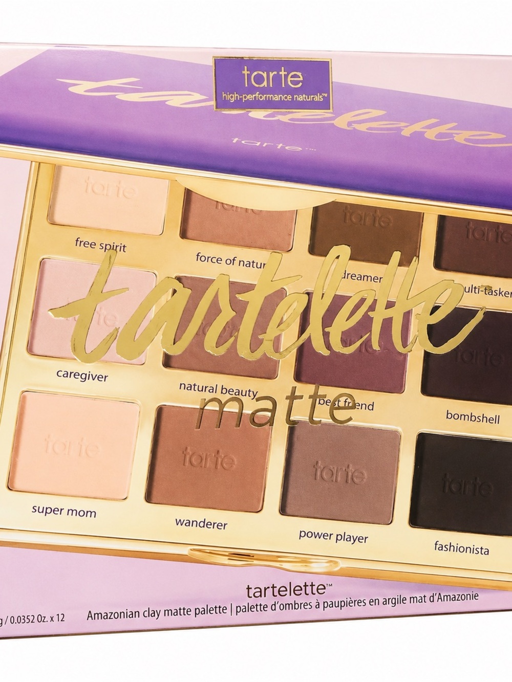 tarte Tartelette Matte Eyeshadow Palette - Neutral Brown Collection retail $49